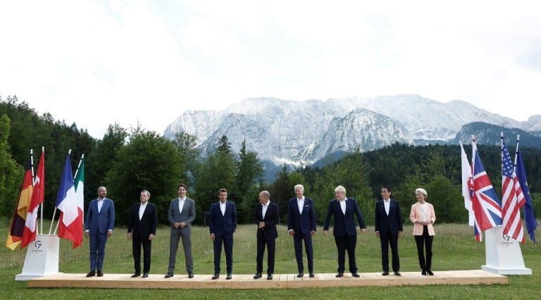 Allies 'won't splinter' on Russia, Biden vows at G7