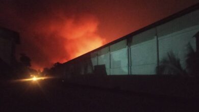 Photo of 1,000 RMG containers burnt in BM depot explosion