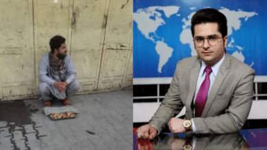 Photo of Afghan anchor forced to sell food on street after Taliban takeover