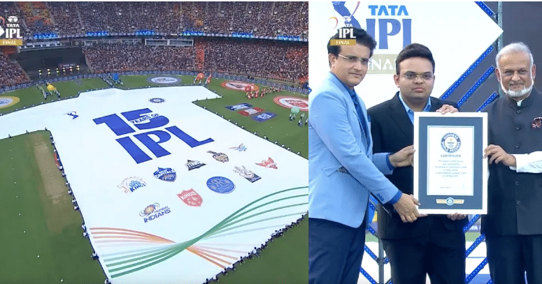 IPL Sets Guinness World Record, Launches Largest Cricket Jersey Sized 66*42 Metres
