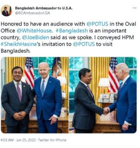 Bangladesh an important country, says Joe Biden