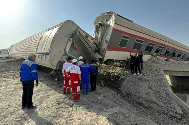 At least 17 killed in train derailment in central Iran