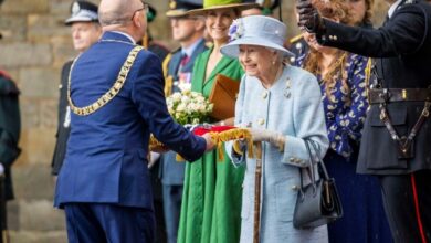 Photo of Queen Elizabeth II in Scotland for ‘Holyrood week’