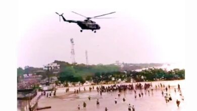 Photo of Man injured while receiving relief from helicopter succumbs