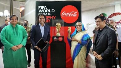 Photo of PM greets FIFA WC’s original trophy in Bangladesh