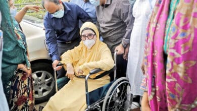 Photo of Khaleda Zia returns home from hospital