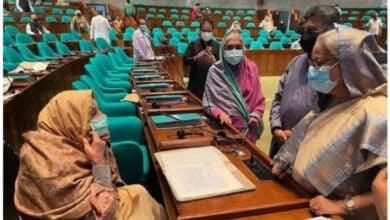 Photo of PM enquires Raushan Ershad in JS about her health