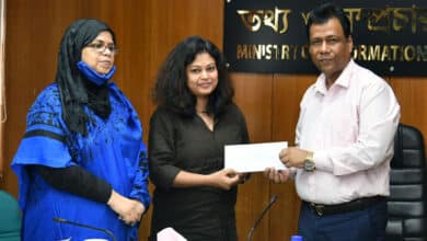 Photo of Information ministry distributes cheques as annual grant for film-making