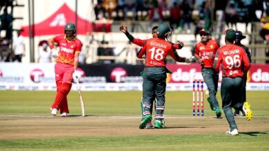 Photo of Bangladesh beat Zimbabwe by 7 wickets to level T20I series