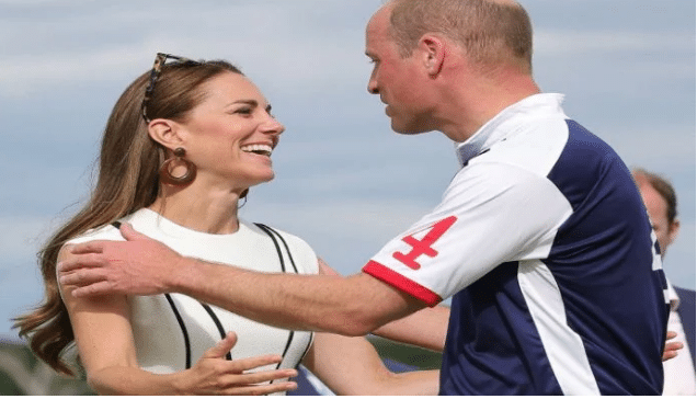 Kate Middleton and Prince William share rare PDA moment