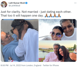 Sushmita Sen dating Lalit Modi, latter shares mushy pics with ex-Miss Universe on Instagram confirming romance