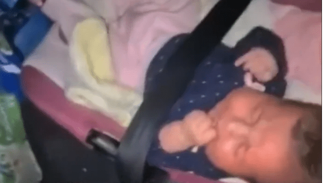Watch: Israeli police abandon baby in car after arresting Palestinian parents