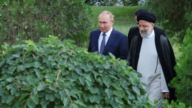 Putin meets Iranian leader on first trip outside former Soviet Union since Ukraine war