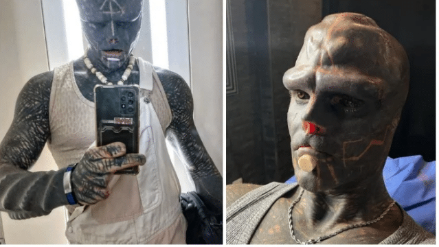 ‘Black Alien’ has trouble finding job due to extreme body modifications