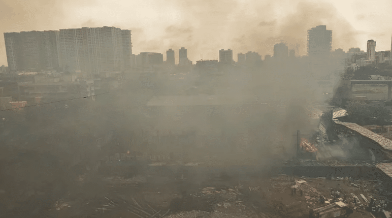 Massive fire on sets of Ranbir Kapoor-starrer film in Mumbai's Andheri, one dead