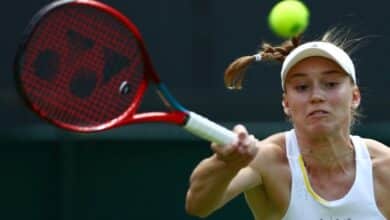 Photo of Big-hitting Rybakina hails ‘gift’ after reaching Wimbledon quarter-finals