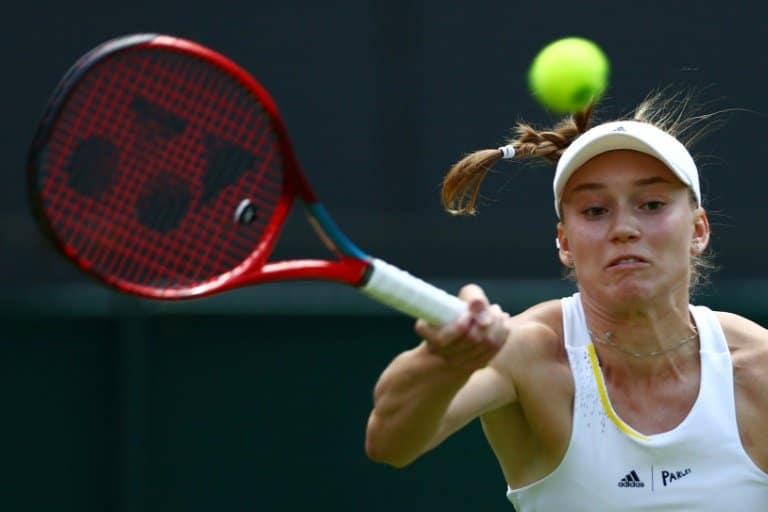 Big-hitting Rybakina hails 'gift' after reaching Wimbledon quarter-finals