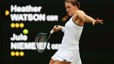 Photo of Niemeier ends Watson’s Wimbledon run to reach quarters