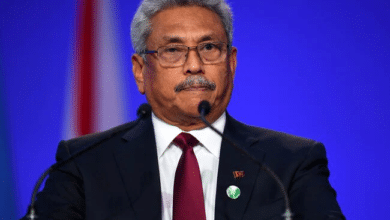 Photo of Gotabaya Rajapaksa hands in resignation