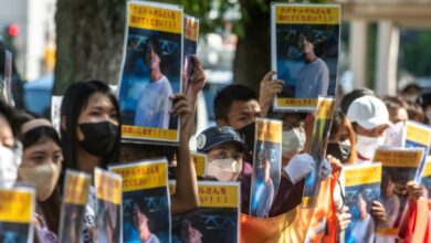 Photo of Japanese national detained in Myanmar
