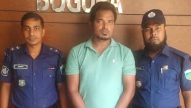 Photo of Fugitive Biswajit murder convict held in Bogura