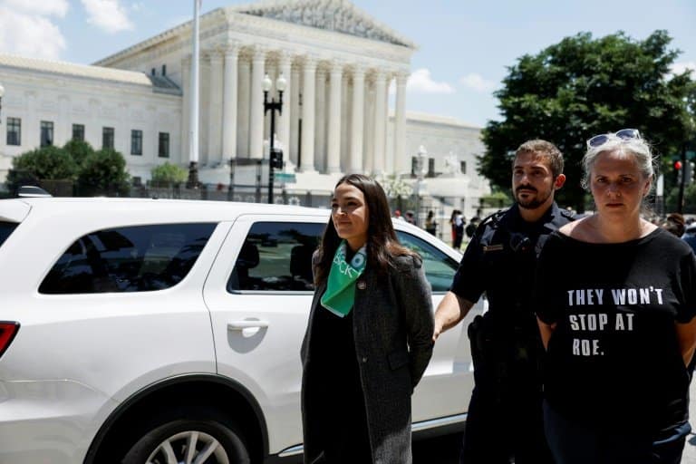 Police arrest 17 US lawmakers at abortion rights protest outside Supreme Court