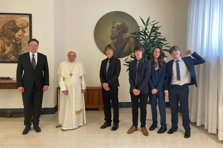 Elon Musk breaks Twitter silence with photo with Pope