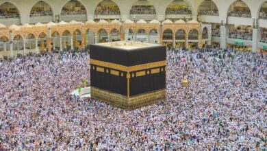 Photo of Hajj today: Pilgrims gather at Mount Arafat chanting ‘Labaik Allahuma Labaik’