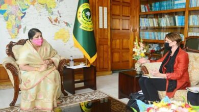 Photo of UN’s resident coordinator calls on Speaker