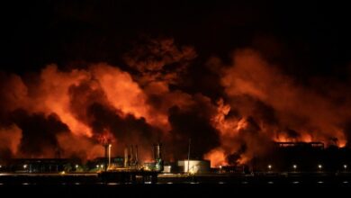 Photo of Third fuel tank collapses as helicopters battle Cuban blaze