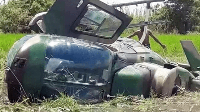Helicopter crash in Nawabganj: Pilot succumbs to injury