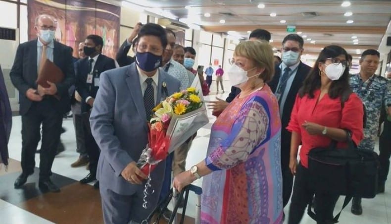 UN high commissioner for human rights Michelle reaches Dhaka