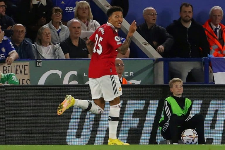 Sancho sinks Leicester as Man Utd win three in a row
