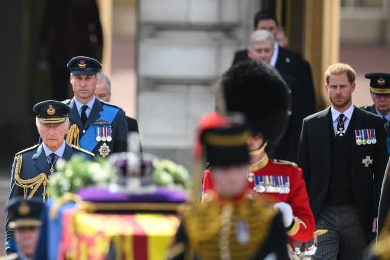 History evoked as William, Harry walk behind queen's coffin