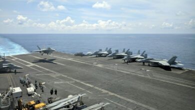 Photo of US aircraft carrier arrives in South Korea to ‘deter’ Pyongyang
