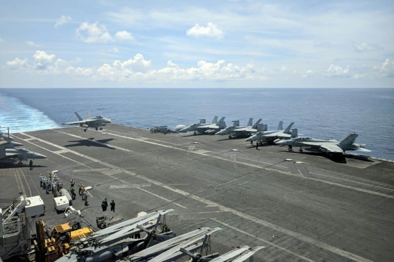 US aircraft carrier arrives in South Korea to 'deter' Pyongyang