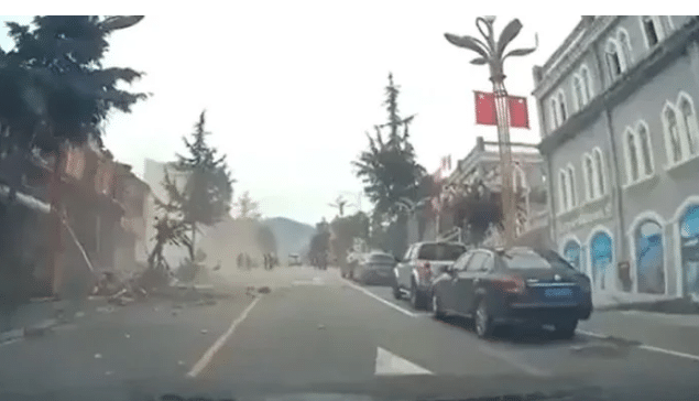 Terrifying video shows moment when earthquake shook China's Sichuan