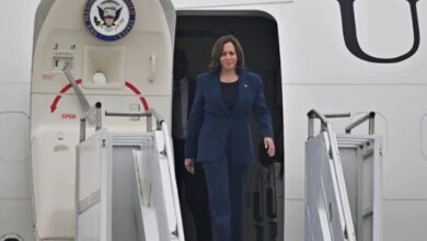 Photo of US VP Harris lands in South Korea after North’s missile tests