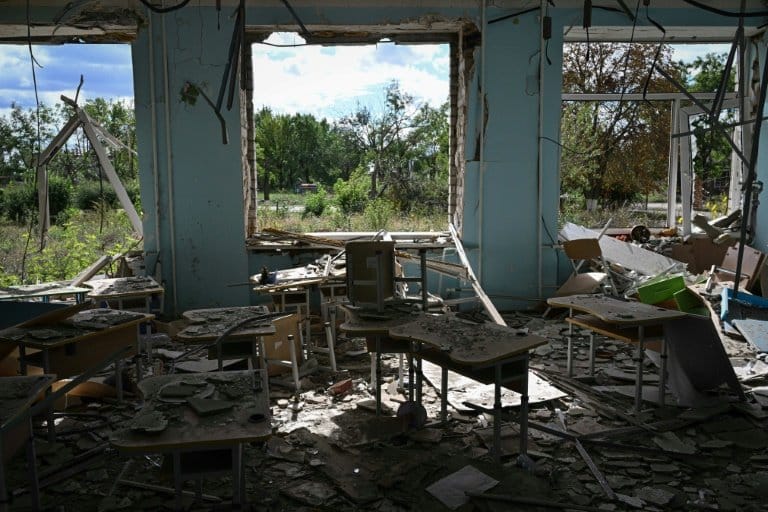Ukraine schools battered by Russian onslaught in south