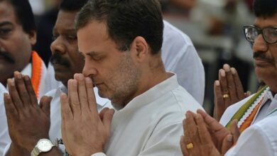 Photo of India’s Gandhi channels namesake in ‘long march’