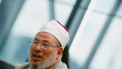 Photo of Muslim Brotherhood spiritual leader Qaradawi dies at 96