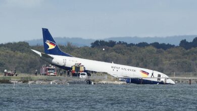 Photo of France’s Montpellier airport shut after plane skids into lake