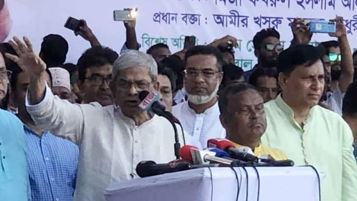If there is a famine in the country, all responsibility lies with Sheikh Hasina: Mirza Fakhrul