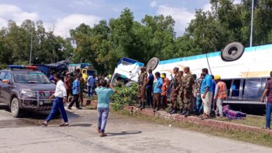 Photo of Six killed,dozens injured in Tangail road crash