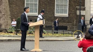 Photo of ‘Real boss’: Larry the Cat steals the show during Rishi Sunak’s address