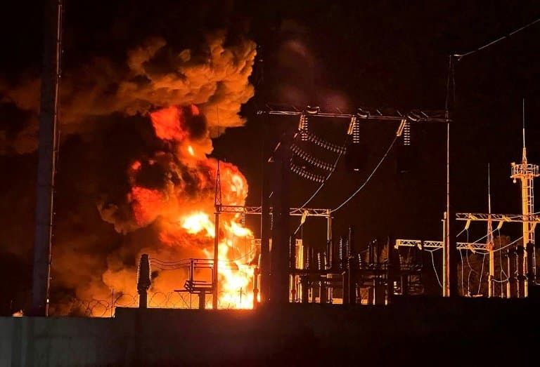 Oil depot hit and on fire in Russia's Belgorod