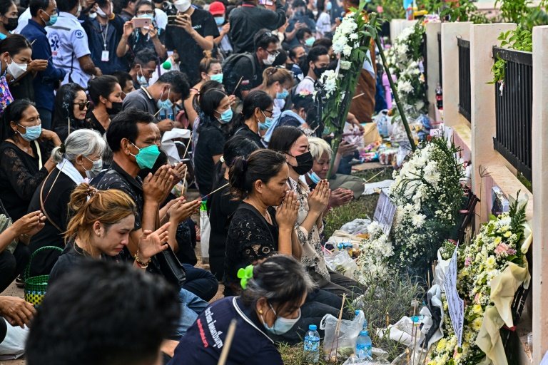 Thai nursery massacre families pray to free children's souls