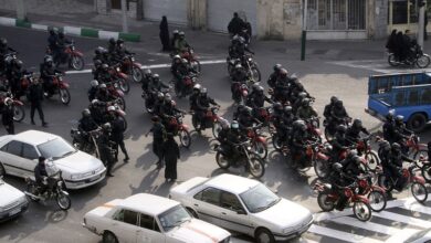 Photo of Iran’s riot police clashes with students at Sharif University