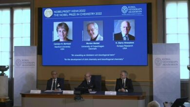 Photo of US duo and Dane win Nobel for ‘click chemistry’
