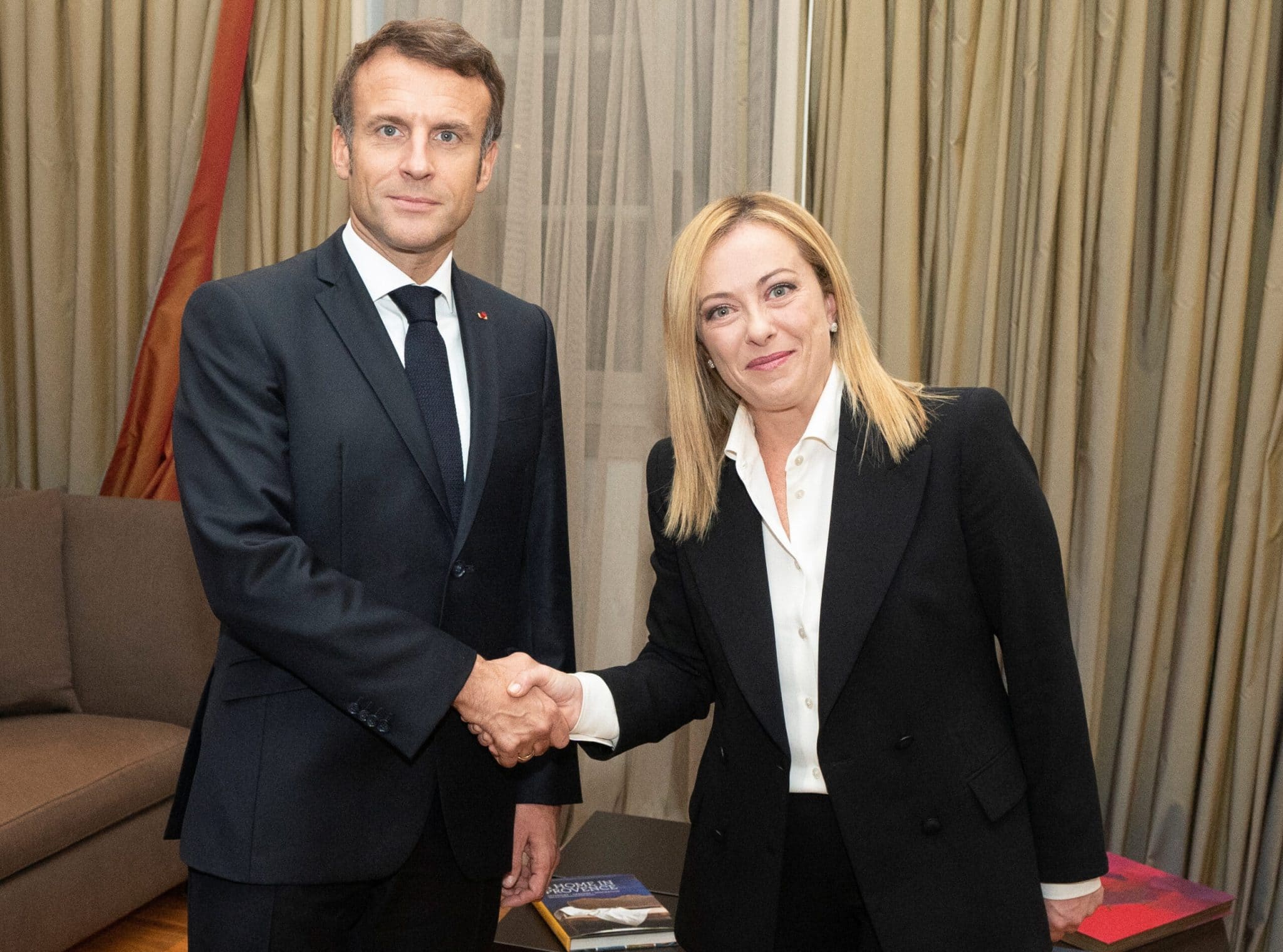 New Italy PM meets Macron on first day of office
